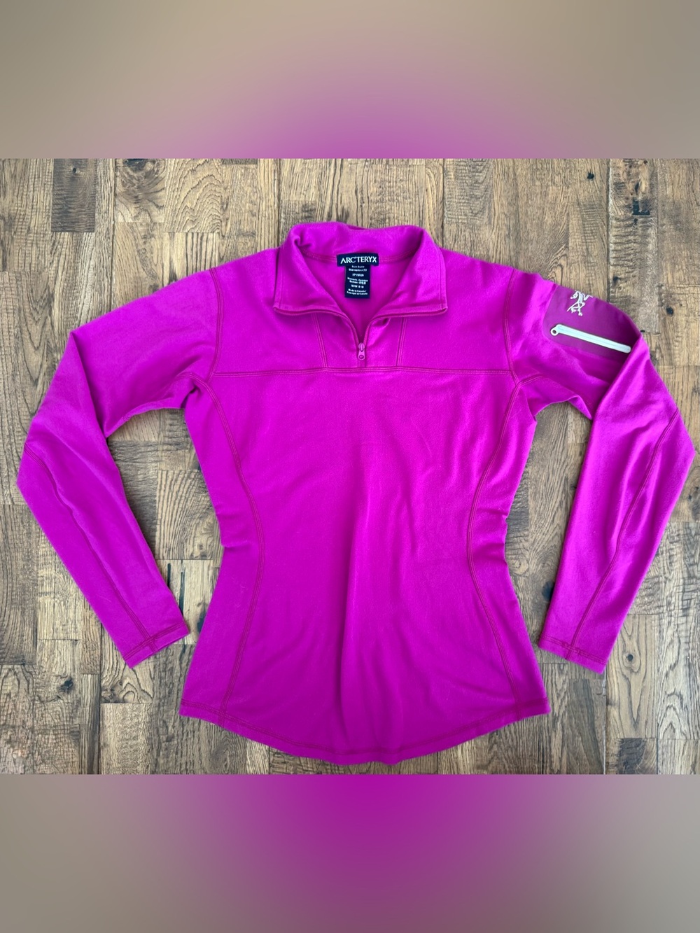 Arc'teryx Vintage Rho 1/4 Zip Base Layer Top Women's Size M CC